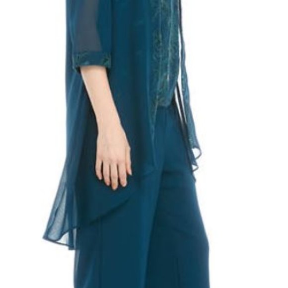 Le Bos Women's 3 Piece Social Occasion Pant Set - Picture 6 of 9